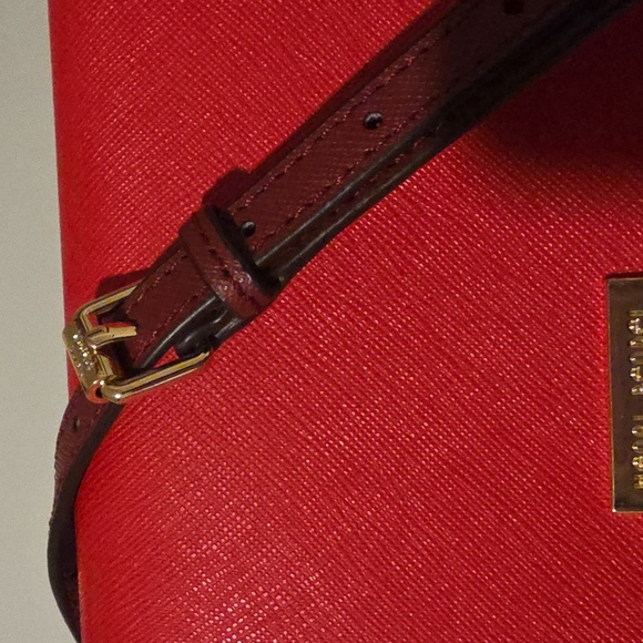 HENRI BENDEL NEW YORK Multi Red/Orange Crossbody/Clutch/Wallet Leather Bag - Picture 5 of 15